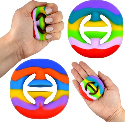 Produktbild von Fidget Toy Snapper Regenbogen Antistress Spielzeug Drücken Sensorik Kinder 6cm