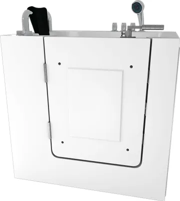 Produktbild von Sitzbadewanne Senioren Sitzwanne mit Tür S02-TH-B-L 100x78cm