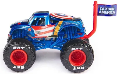 Produktbild von Monster Jam Marvel Captain America 6071333 Lastwagen Blau Blau One Size