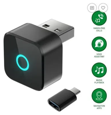 Produktbild von 4smarts Wireless CarPlay / Android Auto Adapter, schwarz