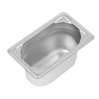 Produktbild von Vogue Strapazierfähiger GN-Behälter 1/9 Edelstahl 100mm