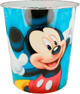 Productafbeelding van Afvalbak van kunststof, Mickey Mouse, model 02208
