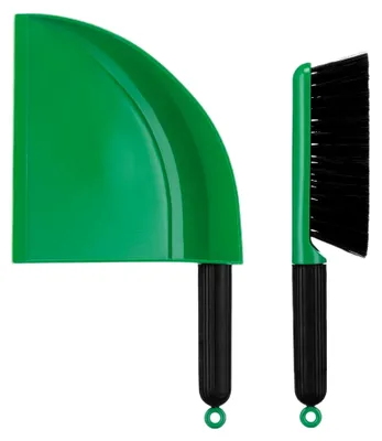 Produktbild von DUSTPAN & BRUSCH Kehrschaufelset Grün Kunststoff A2401-XYB-70-6