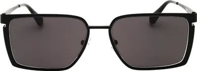 Immagine prodotto di Off White - Occhiali da sole "Yoder" da uomo, plastica SY1673 (taglia unica) (nero/grigio scuro)