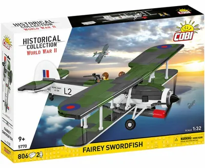 Immagine prodotto di COBI Klemmbaustein-Set Fairey Swordfish, 806 Teile, Kunststoff, 5770