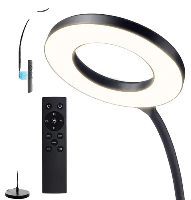 Immagine prodotto di Lampada da terra, 1000 lumen, LED dimmerabile con telecomando, nera