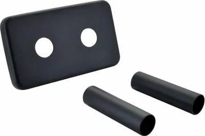 Image de Sapho Twin - Rosace de recouvrement pour kit de connexion, noir mat CP7135B