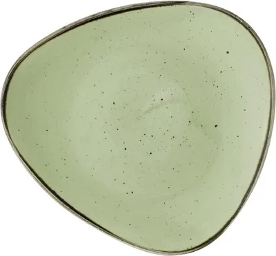 Obrázek produktu pro Churchill Stonecast Sage Green trojúhelníkový talíř 229 mm (12 kusů)