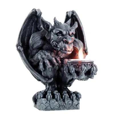 Produktbild von Teelichthalter Gargoyle hält Teelicht in seiner Klaue