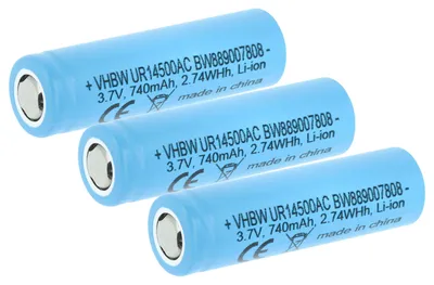 Produktbild von vhbw 3x Akku kompatibel mit Braun 50-M1200s, 50-M1000s, 50-W1000s, 50-B1820s, 50-M4500cs, 50-M1850s elektrische Zahnbürste (740 mAh, 3,7 V, Li-Ion)