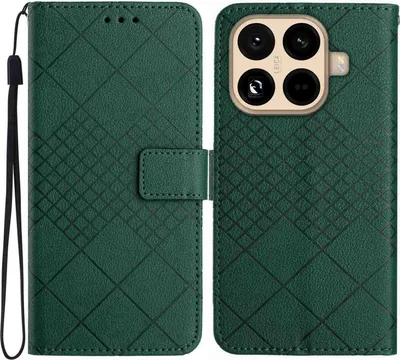 Produktbild von Xiaomi 15T Pro Hülle - Coverup Rhombus Klapphülle - Grün