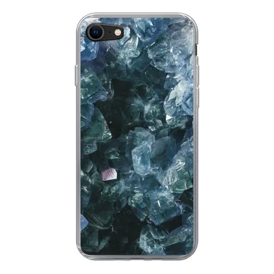 Produktbild von MuchoWow® Handyhülle Schutzhülle Hülle für iPhone 7 Edelsteine und Mineralien - Kristall - Naturstein Silikon Softcase Handy Hülle - Kartenhalter