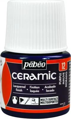 Obrázek produktu pro Pebeo barva na keramiku, 45 ml, 12 Violet