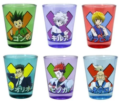Immagine prodotto di Szklanki do shotów Hunter x Hunter - Blind Box (12 szt. po 59 ml)