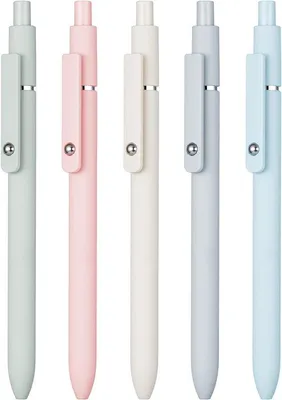 Produktbild von Famanu Gelstifte 5 Stück - Schnelltrocknende Tinte, 0,5 mm, Schwarz