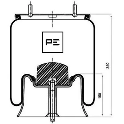 Produktbild von PETERS ENNEPETAL Federbalg Luftfederung 084.100-73A 6 782kg