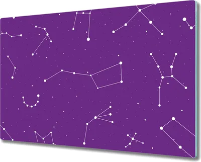 Produktbild von Herd-Abdeckplatte Glas Schneidebrett Ceranfeld-Abdeckung - 80x52 cm - Himmel Nachtklima