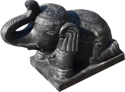 Produktbild von Steinfigur Asiatischer Elefant Tirune  - Breite x Tiefe x Höhe: 60 x 34 x 47 cm