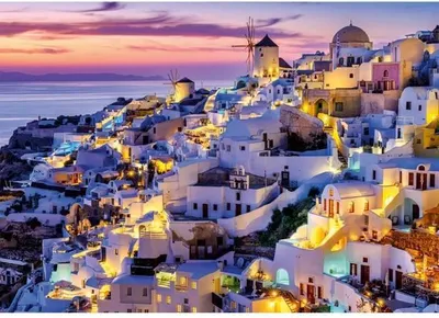 Immagine prodotto di Puzzle da 1500 pezzi, Tramonto a Santorini, Collezione Évasion, Adulti e bambini dai 14 anni in su