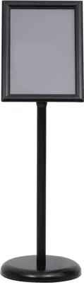 Image de vidaXL Porte-affiche A4 noir alliage d'aluminium