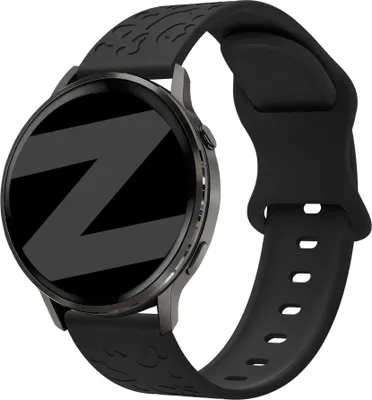 Produktbild von Bandz Silikonarmband „Blumen“, passend für Garmin Vivoactive 4s / Vivomove 3s / Venu 4 (41 mm) / Venu 3s / Venu 2s / Forerunner 265s – Starlight