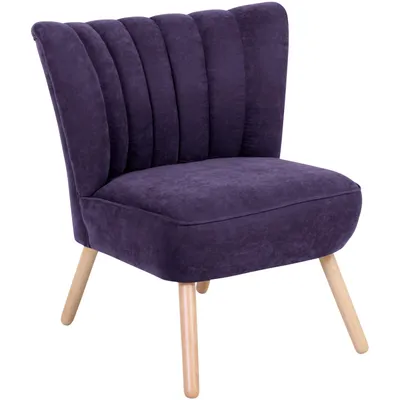 Produktbild von Max Winzer Sessel Alessandro - Velourstoff violett - Maße: 70 x 66 x 80 cm