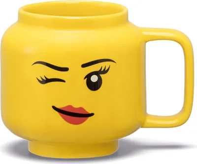 Produktbild von LEGO Keramiktasse Winking Girl (gelb)