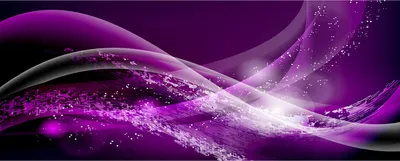 Produktbild von Tulup® Glas-Bild Wandbild aus Glas - 125x50 - Wandkunst - Wandbild hinter gehärtetem Sicherheitsglas - Dekorative Wand für Küche & Wohnzimmer  - Kunst: modern & klassisch - Abstrakte Welle - Lila