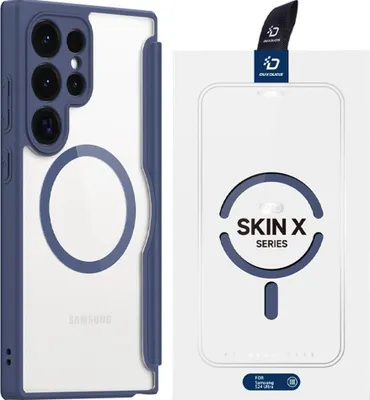 Immagine prodotto di Dux Ducis Skin X Pro Custodia per Samsung Galaxy S24+ con Magsafe e patta - Blu