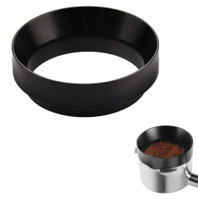Produktbild von Kaffee Dosierring - Magnetischer Siebträger Trichter - Espresso Zubereitung - Schwarz 58mm