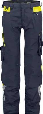 Produktbild von Dassy Warnschutz Stretch-Arbeitshose Women Canton PESCO41 Gr. 34 nachtblau/neongelb