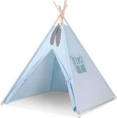 Immagine prodotto di Tenda Tipi per bambini + ciondolo a molla - blu