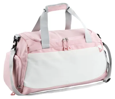 Produktbild von Sporttasche mit Schuhfach und Netzfach, wasserdicht, rosa, 50 x 23 x 27 cm