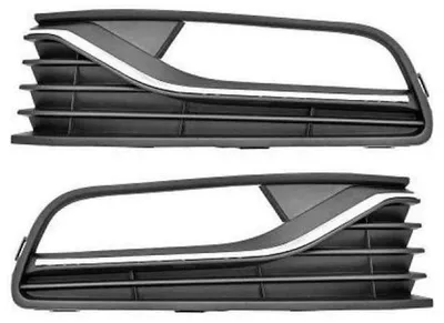 Produktbild von SET Lüftungsgitter GRILL GITTER Stoßstange vorne Für VW POLO 6R 08.2014 - 12.2017