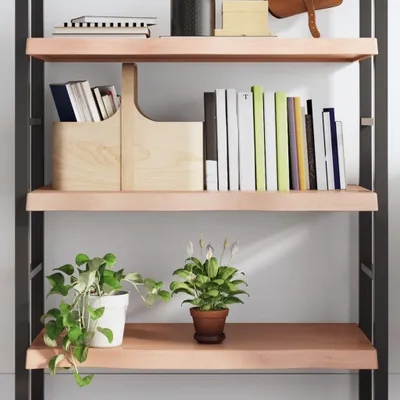 Obrázok produktu pre vidaXL Nástenná polica svetlohnedá 100x60x(2-6) cm masívne drevo dub ošetrené