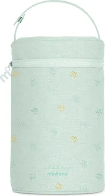 Produktbild von Miniland Thermibag Double Mint. Isoliertasche mit Hängeschlaufe für Transport und von großer Kapazität. Kollektion Dolce