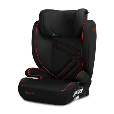 Produktbild von Lionelo Hugo I-Size Autokindersitz ab 4 - 12 Jahre, ab 15 kg - 36 kg, i-Size ISOFIX oder Autogurte- Sporty Schwarz Rot