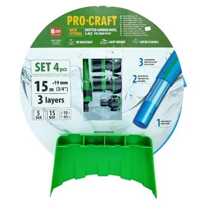 Immagine prodotto di Tubo da giardino blu Procraft PR-3KGH1915F
