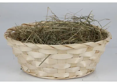 Produktbild von 20x Osterkorb Bergwiesenheu Grün Heu Nest Dekoration Körbchen Kunststoff Innen