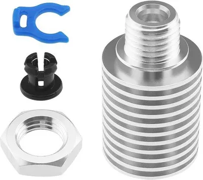 Zdjęcie produktu dla Zapasowa dysza do drukarki 3D – Dysza do drukarki 3D – Radiator z podgrzewaniem, metalowa rurka 1,75 mm, zintegrowany blok wyrównujący temperaturę