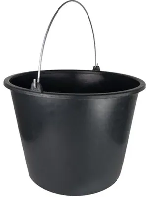 Productafbeelding van Bouwemmer 20 liter met schaalverdeling - Set van 5 voor bouw en tuin