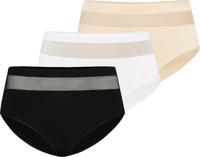 Produktbild von Teyli 3er Pack: Hohe Taille Baumwollslip Vera Female 1126-3_bl-wh-be mehrfarbig XL