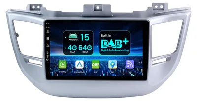 Productafbeelding van Autoradio Android 15 4G + 64G | Ingebouwde DAB+ Voor 2015-2018 | Draadloze CarPlay/Android Auto