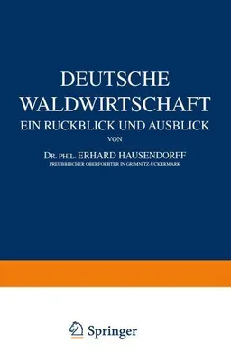 Produktbild von Deutsche Waldwirtschaft