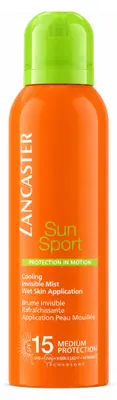 Obrázek produktu pro Lancaster Cooling Invisible Mist SPF15, Opalovací krém ve spreji, Tělo, Sprej, Bronzující, Ochana, Osvěžující, Mokrá pokožka, 200 ml, productTiles.product.images.aiGenerated