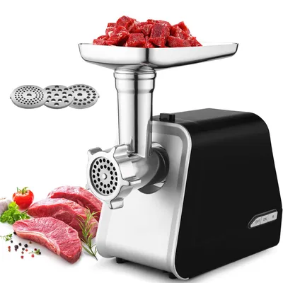 Produktbild von COOCHEER Elektrischer Fleischwolf & Wurstmaschine 3-IN-1 Multi Fleischwolf mit 3