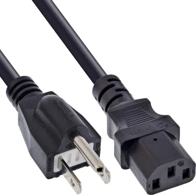 Produktbild von InLine 16658J, 1,8 m, Netzstecker Typ B, IEC C13