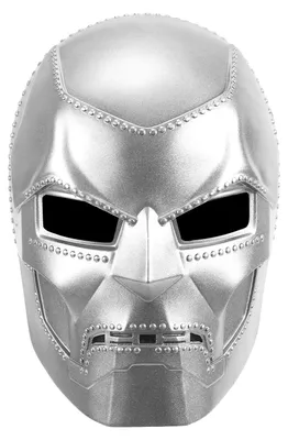 Immagine prodotto di Maschera da Halloween, supercattivo, color argento, taglia unica, ideale per feste a tema