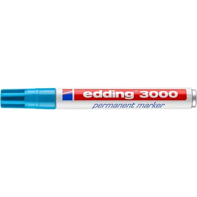 Obrázek produktu pro Edding 3000, Světle modrá, Kuličkový hrot, Modrá, Červená, Bílá, Hliník, Plast, 1,5 mm, 3 mm