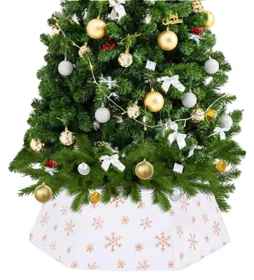 Produktbild von Tannenkragen Ø 63 cm Schutz für den Tannenfuß Weiß Weihnachtliche Dekoration